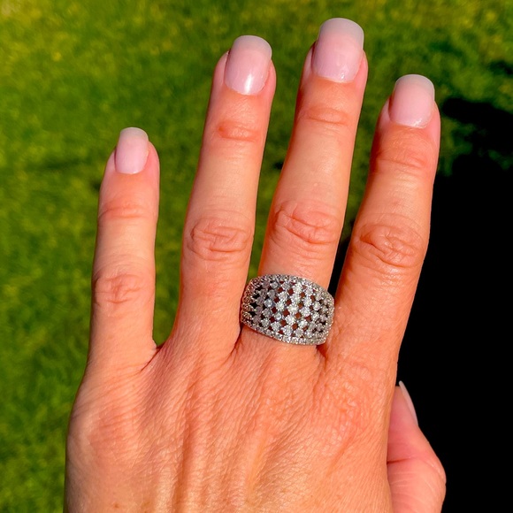 Sterling Silver & Diamond Ring